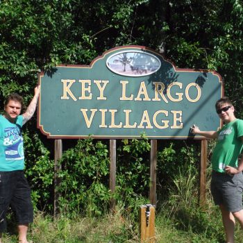 met mijn zoon Largo in........Key Largo